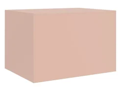 Mesa de centro acero rosa 67x50x44 cm