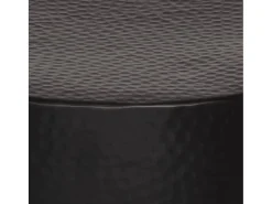 Mesa de centro aluminio martillado latón negro Ø 50x30 cm