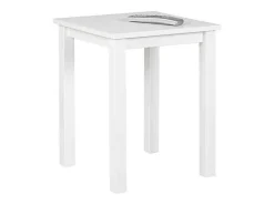 Mesa de centro auxiliar Asgar blanca.