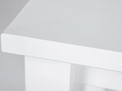 Mesa de centro auxiliar Asgar blanca.