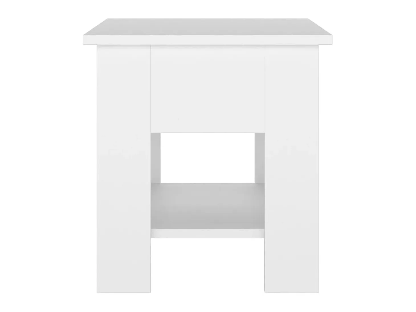 Mesa de centro blanco madera contrachapada 40x40x42 cm ES41218