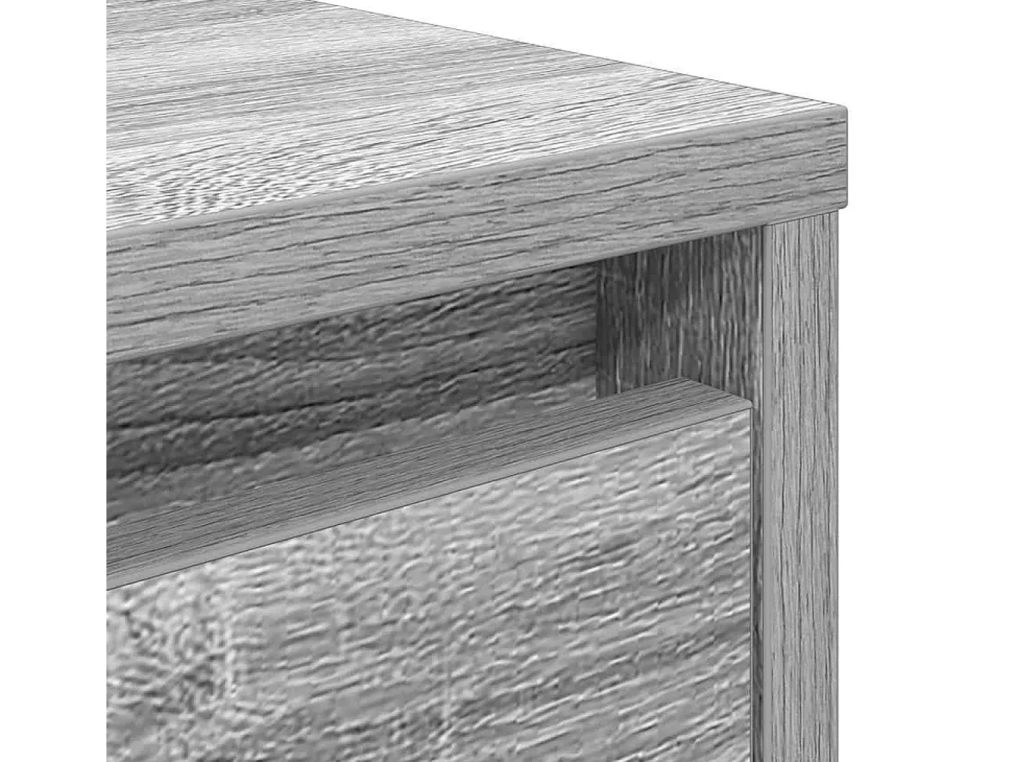 Mesa de centro con cajones Sonoma gris 100x100x40 cm