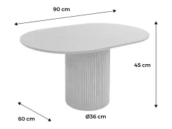 Mesa de centro con efecto de madera nogal
