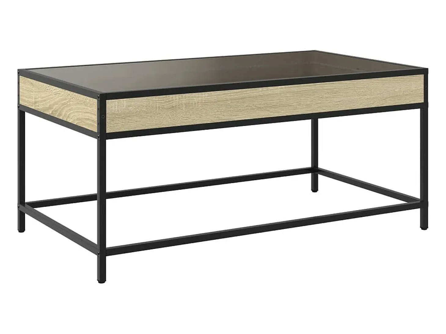 Mesa de centro con Infinity LED roble Sonoma 90x50x41 cm