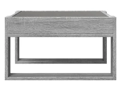 Mesa de centro con Infinity LED gris Sonoma 50x53x30 cm