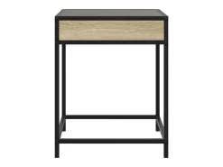 Mesa de centro con Infinity LED roble Sonoma 40x40x51 cm