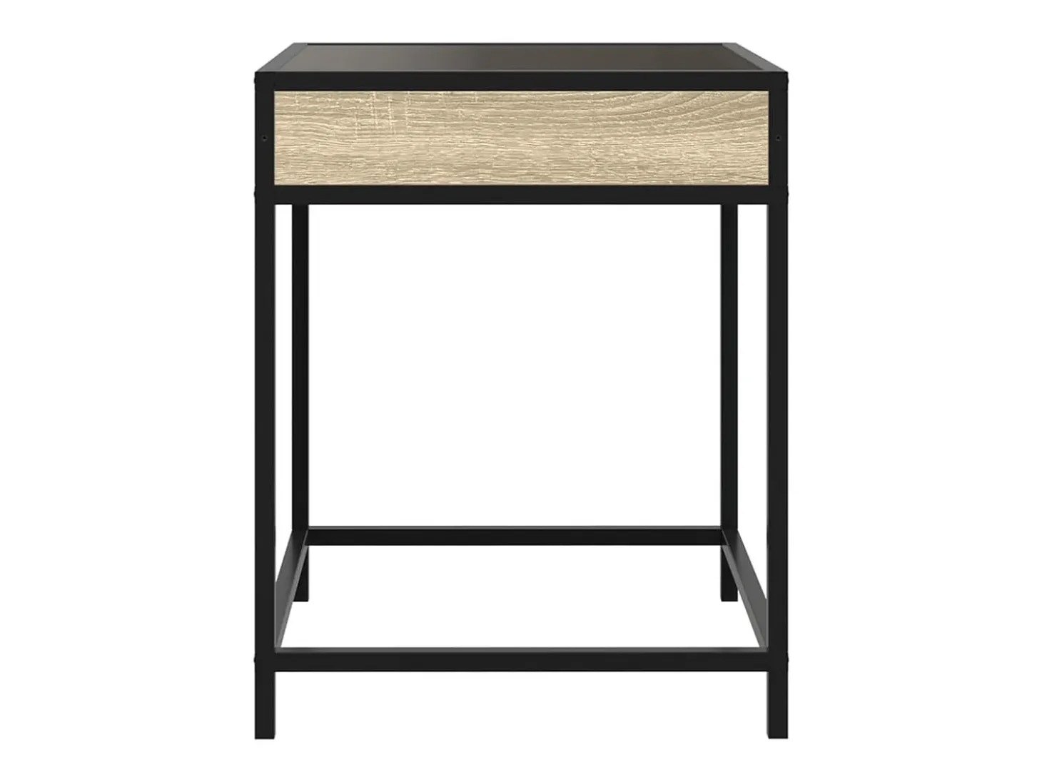 Mesa de centro con Infinity LED roble Sonoma 40x40x51 cm