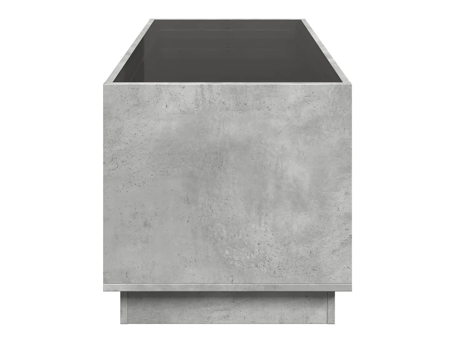Mesa de centro con Infinity LED gris hormigón 90x50x50 cm