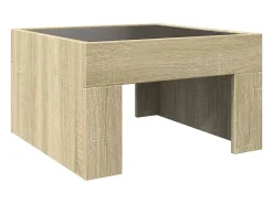Mesa de centro con Infinity LED roble Sonoma 50x50x30 cm