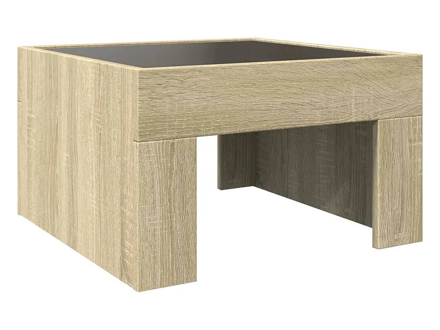 Mesa de centro con Infinity LED roble Sonoma 50x50x30 cm