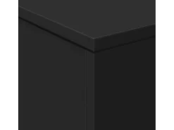 Mesa de centro con luces LED negro 50x50x40 cm