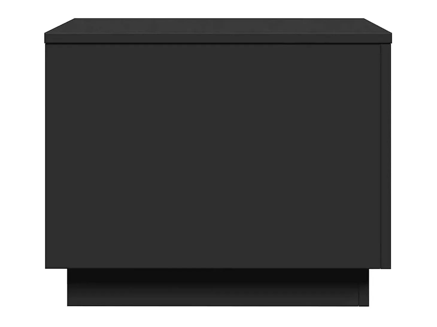 Mesa de centro con luces LED negro 50x50x40 cm