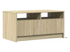 Mesa de centro con luces LED madera de ingeniería roble Sonoma