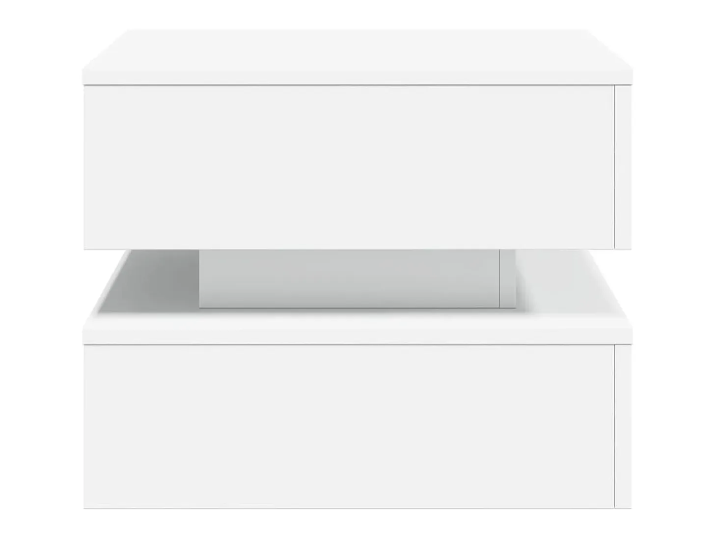 Mesa de centro con luces LED blanco 50x50x40 cm