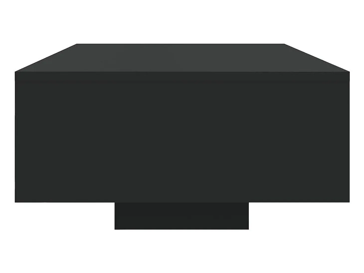 Mesa de centro con luces LED negro 85x55x31 cm