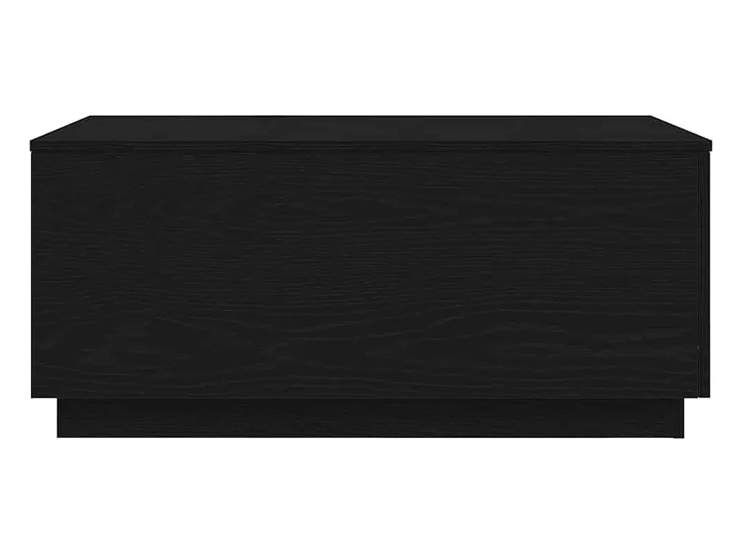 Mesa de centro con luces LED roble negro 90x50x40 cm
