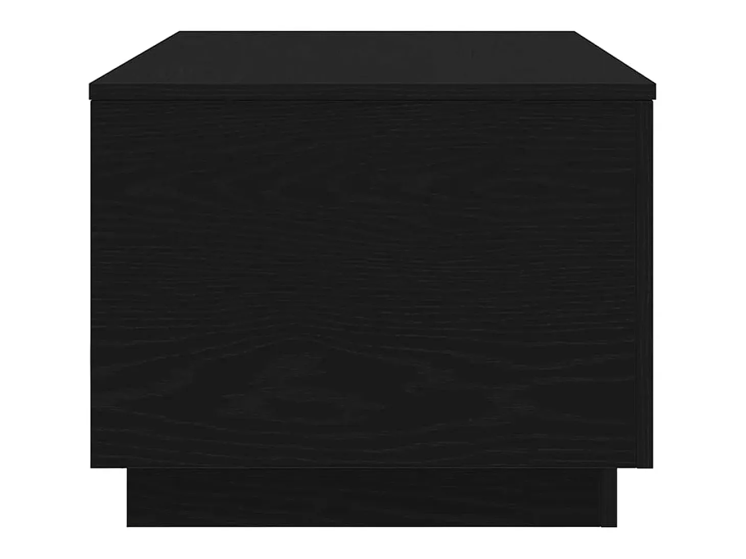Mesa de centro con luces LED roble negro 90x50x40 cm