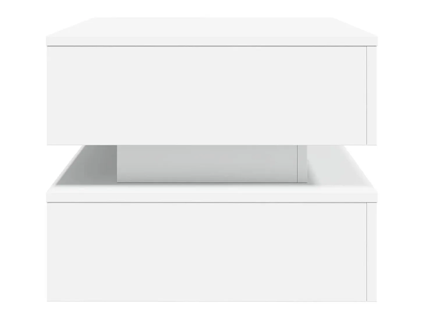 Mesa de centro con luces LED blanco 90x50x40 cm