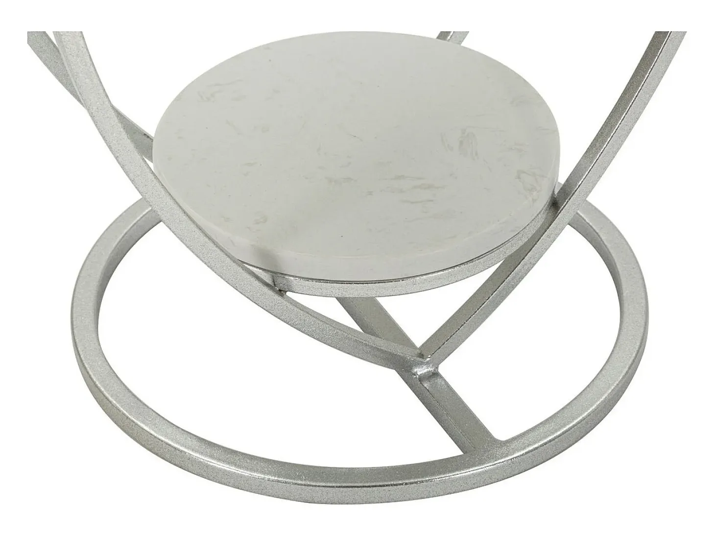 Mesa de Centro Corazón 1, Plata, 40x40x45,5 cm, Kendra Home
