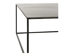Mesa de centro cuadrada de metal negro Allya L 80 cm