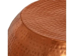 Mesa de centro de aluminio color latón Ø55x28 cm