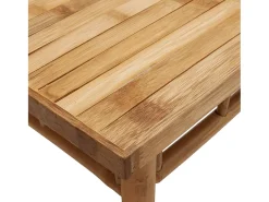 Mesa de centro de bambú 45x45x35 cm