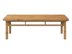 Mesa de centro de bambú 110x55x35 cm