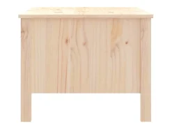 Mesa de centro de madera maciza de pino gris 100x50x40 cm