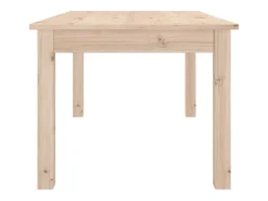 Mesa de centro de madera maciza de pino 80x50x40 cm