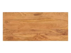 Mesa de centro de madera maciza de acacia 100x45x33 cm