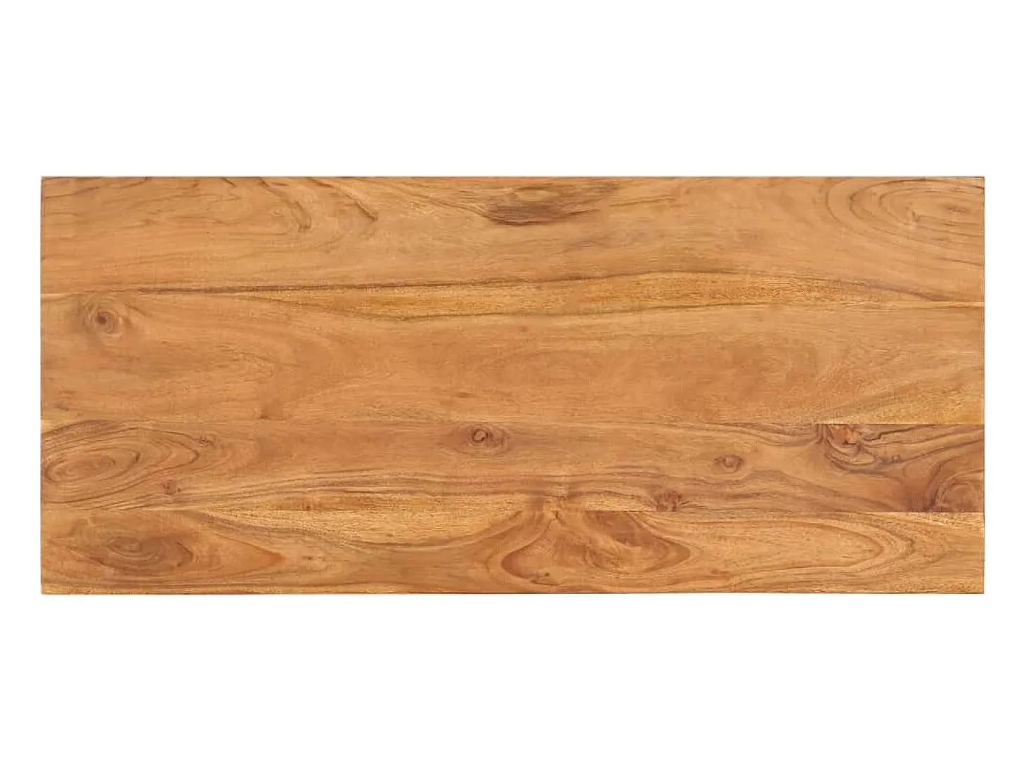 Mesa de centro de madera maciza de acacia 100x45x33 cm