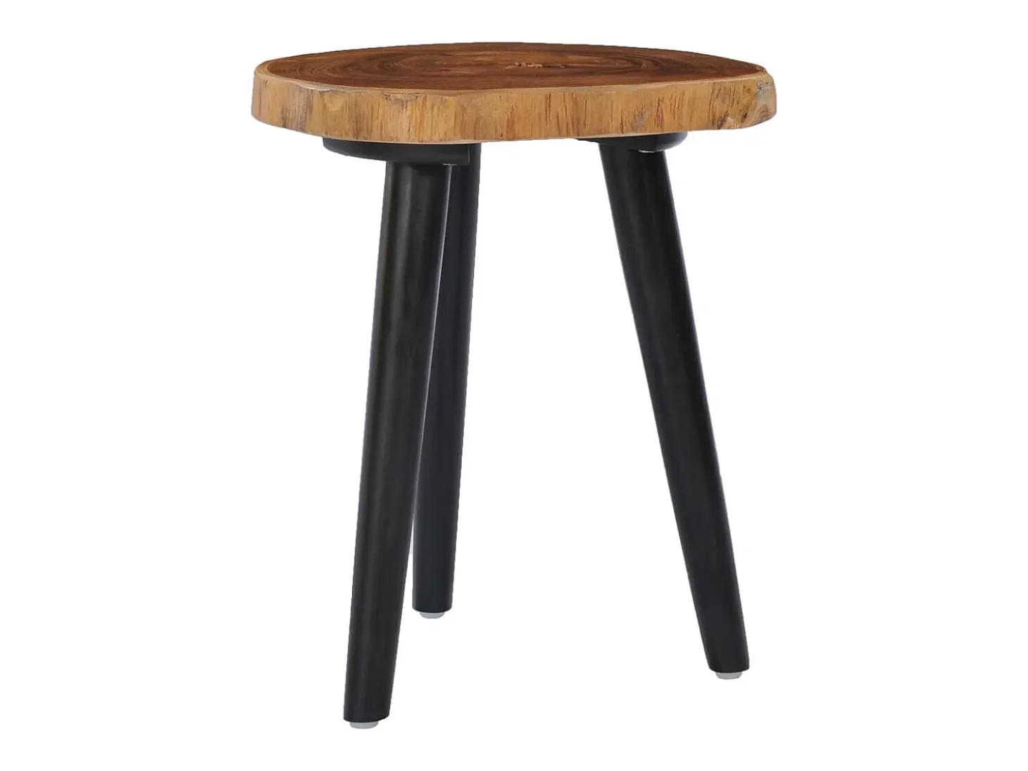 Mesa de centro de madera de teca maciza 40x45 cm
