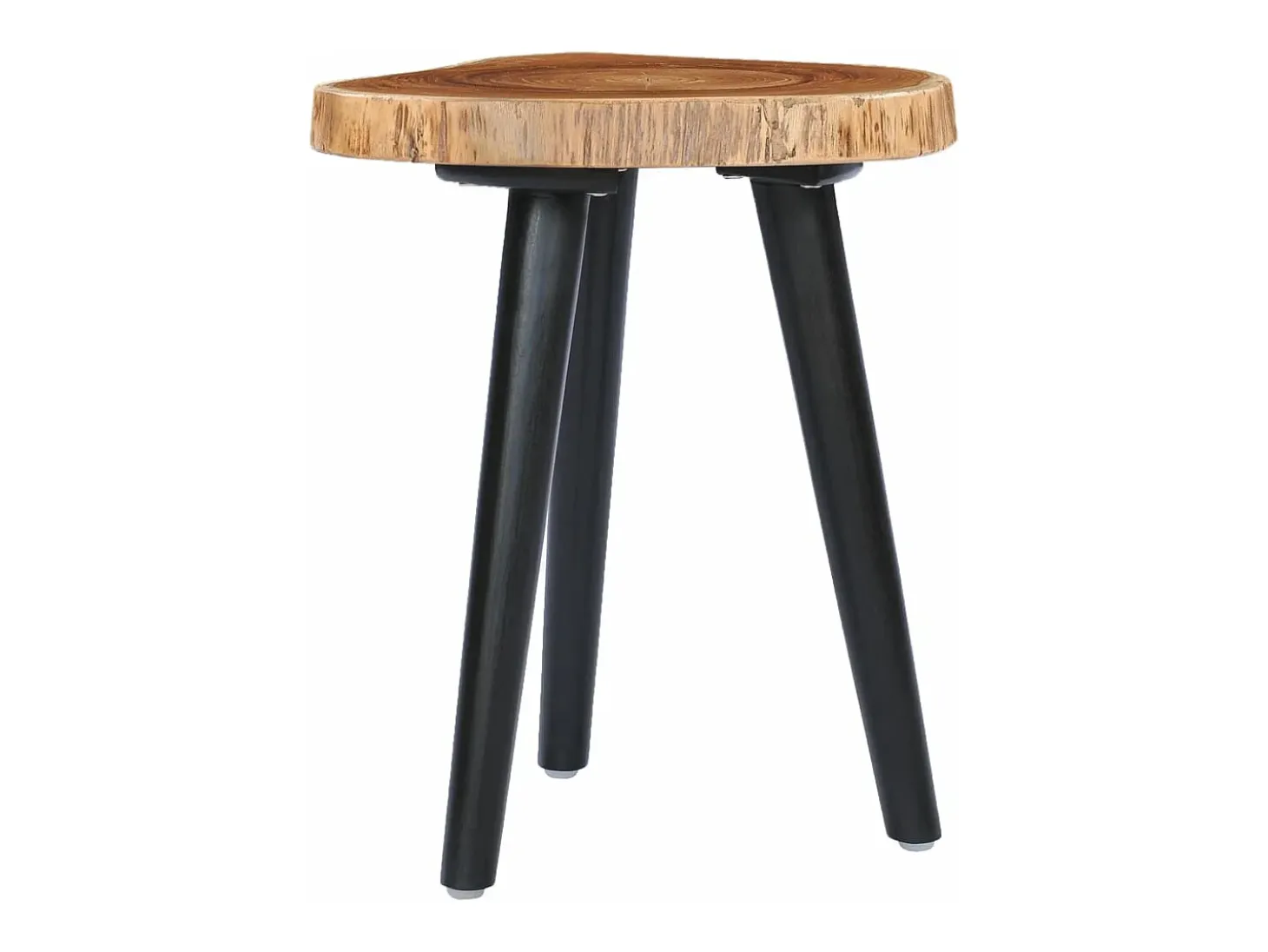 Mesa de centro de madera de teca maciza 40x45 cm