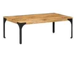 Mesa de centro de madera maciza mango 100x55x35 cm