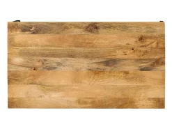Mesa de centro de madera maciza mango 100x55x35 cm