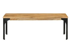 Mesa de centro de madera maciza mango 100x55x35 cm