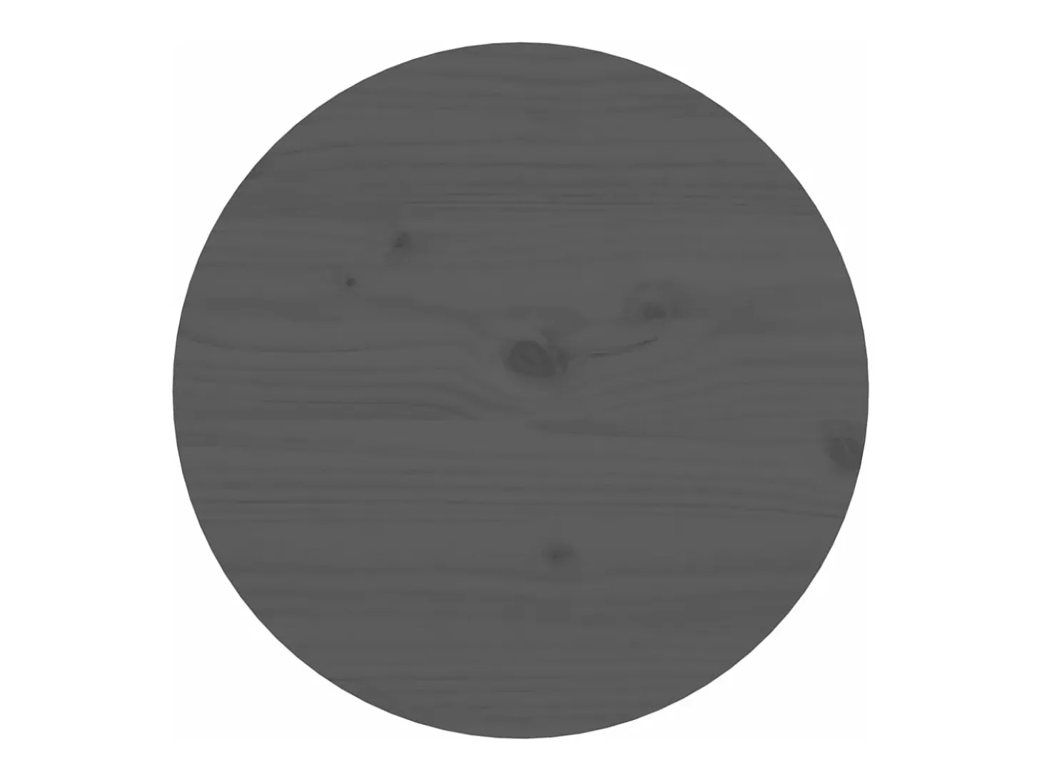 Mesa de centro de madera maciza de pino gris Ø55x60 cm