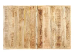 Mesa de centro de madera maciza de mango 142x90x42 cm