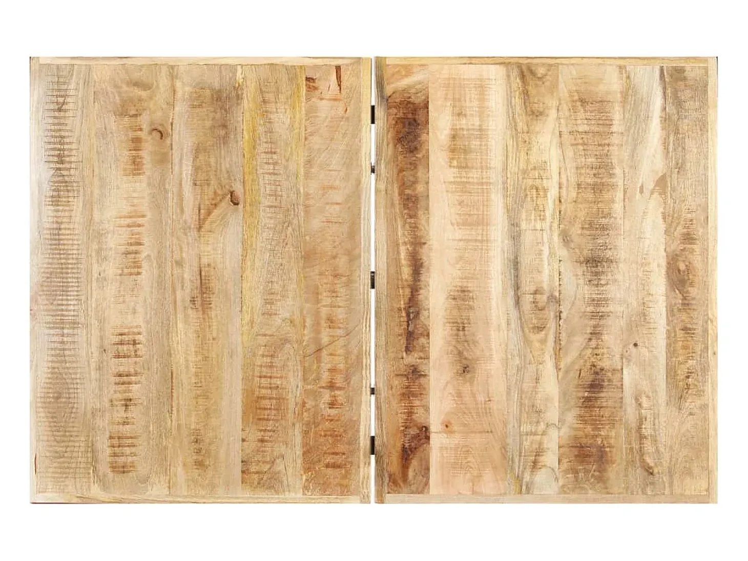 Mesa de centro de madera maciza de mango 142x90x42 cm