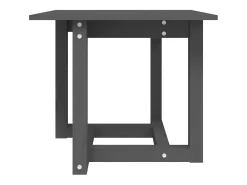 Mesa de centro de madera maciza de pino gris 50x50x45 cm