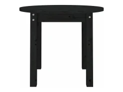 Mesa de centro de madera maciza de pino negro Ø 55x45 cm