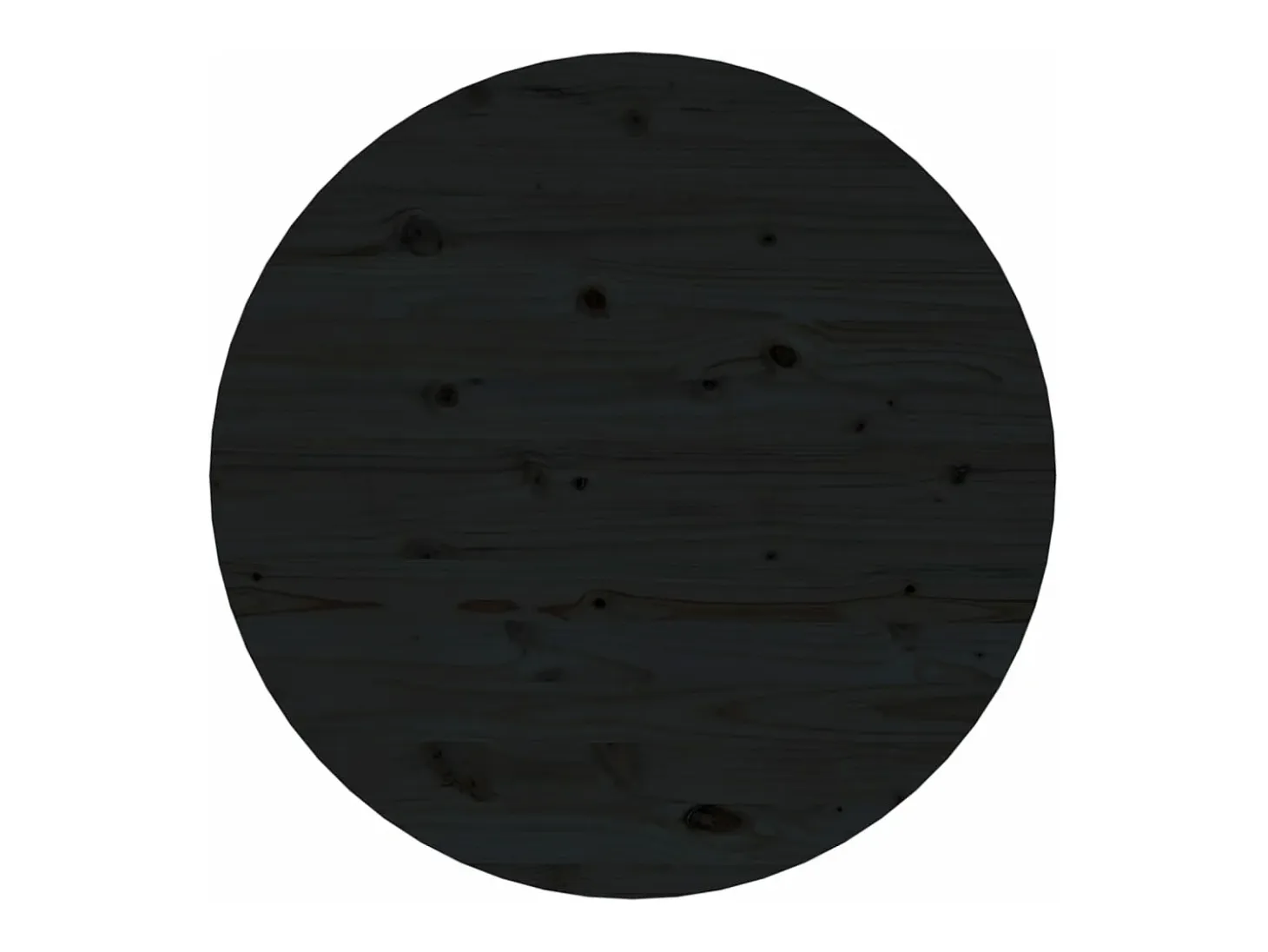 Mesa de centro de madera maciza de pino negro Ø 55x45 cm