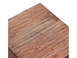 Mesa de centro de madera maciza reciclada 30x30x30 cm