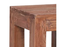 Mesa de centro de madera maciza reciclada 30x30x30 cm