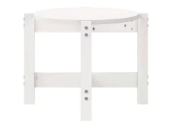 Mesa de centro de madera maciza de pino blanco 87x48x35 cm