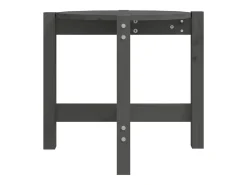 Mesa de centro de madera maciza de pino gris Ø52,5x45 cm