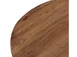Mesa de centro de madera maciza de acacia 65x65x32 cm