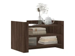 Mesa de centro de madera de ingeniería marrón roble 80x50x50 cm