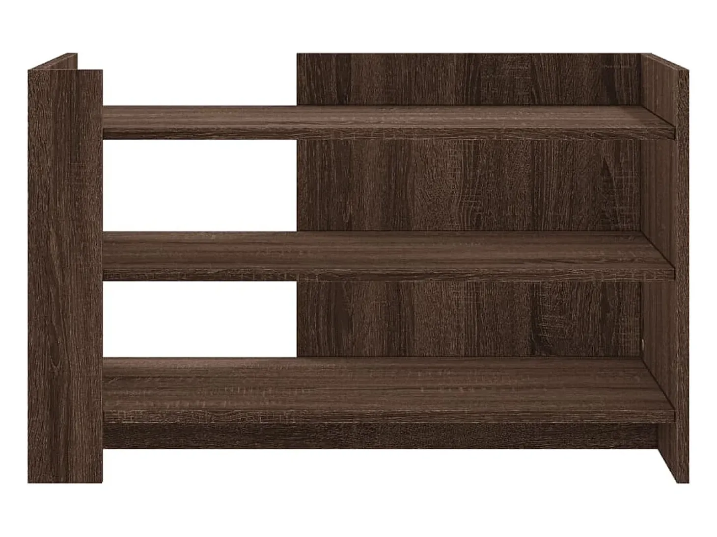 Mesa de centro de madera de ingeniería marrón roble 80x50x50 cm