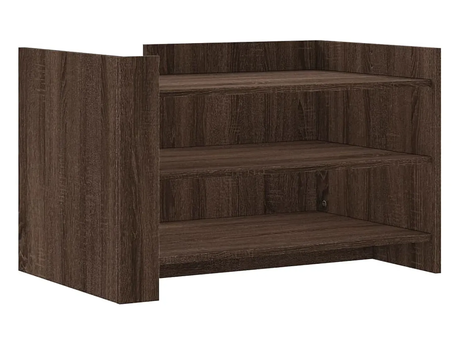 Mesa de centro de madera de ingeniería marrón roble 80x50x50 cm